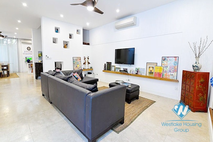 Gorgeous scandinavian style 4 bedrooms villa for rent in Tay Ho, Hanoi 